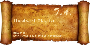 Theobald Attila névjegykártya